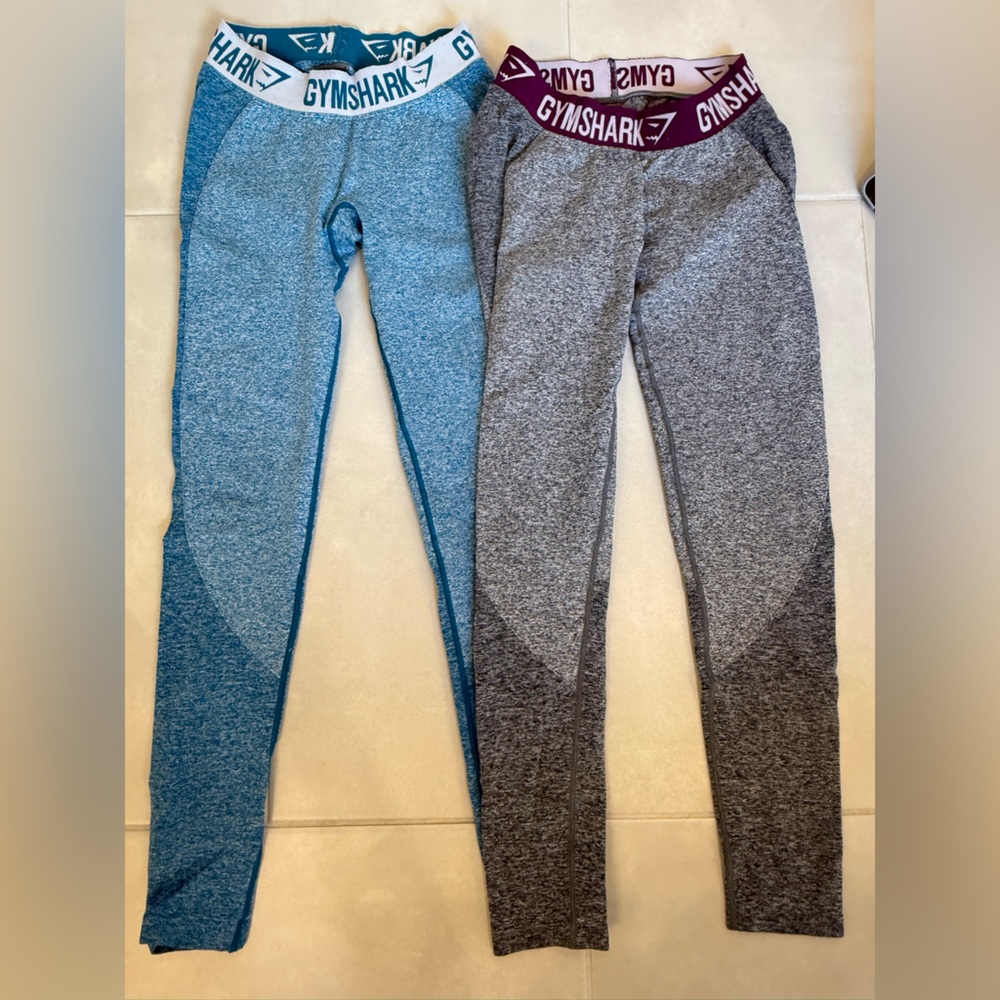 Gymshark Light Blue and Gray leggings